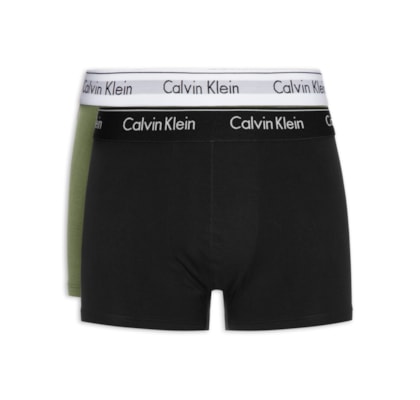 Kit 2 Cuecas Trunk Modern Em Algodão - Verde