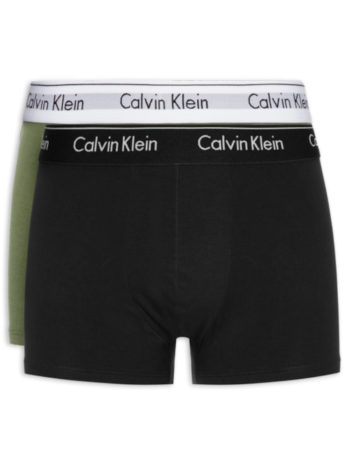Kit 2 Cuecas Trunk Modern Em Algodão - Verde
