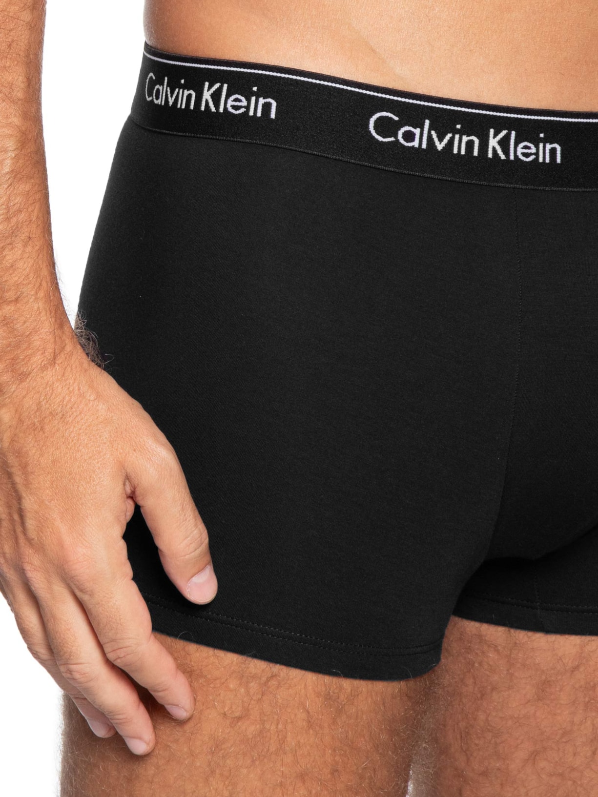 Kit 2 Cuecas Trunk Modern Em Algodão Verde Calvin Klein Underwear