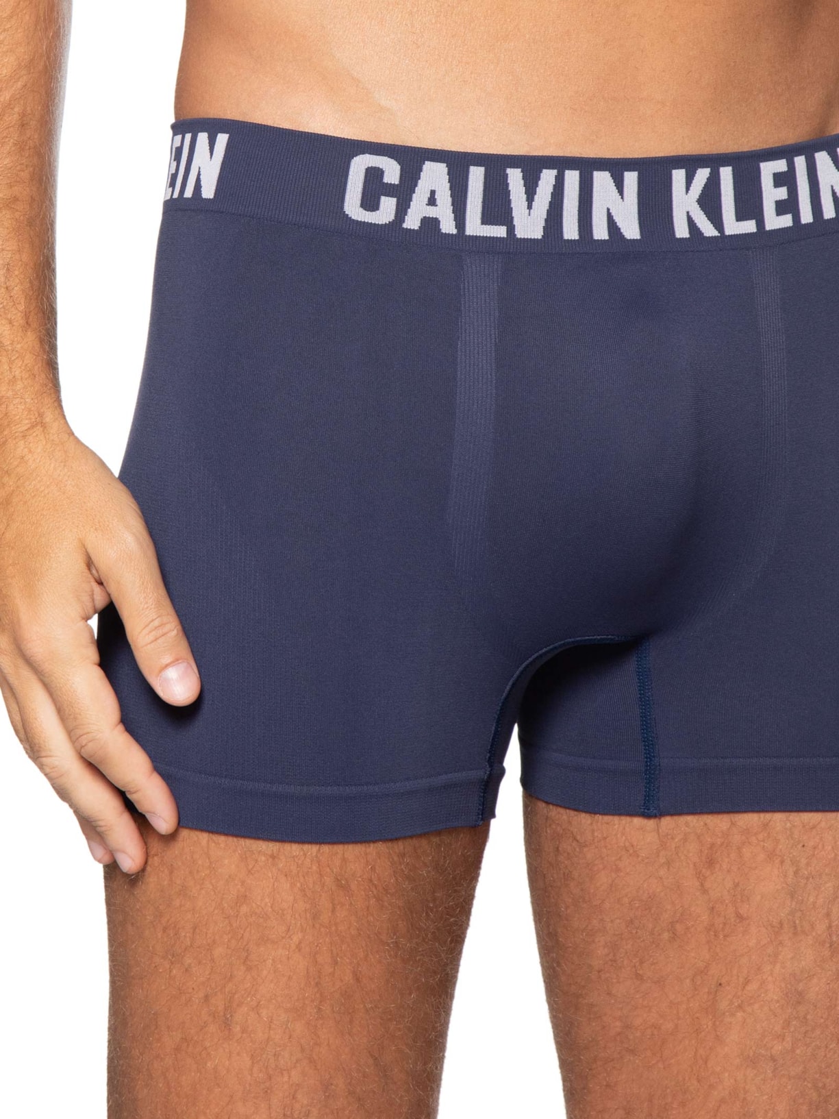 Kit 2 Cuecas Trunk Sem Costura Azul Calvin Klein Underwear