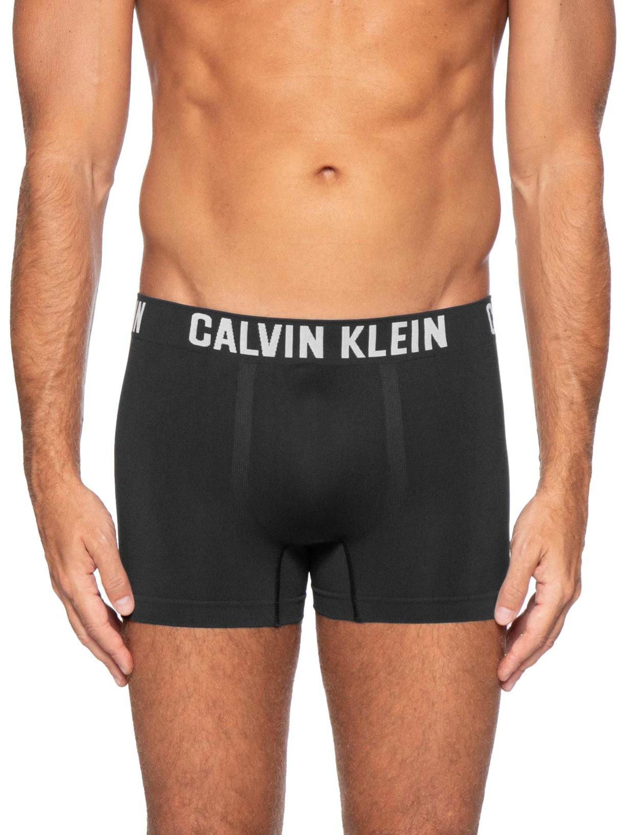 Kit 2 Cuecas Trunk Sem Costura Preto Calvin Klein Underwear