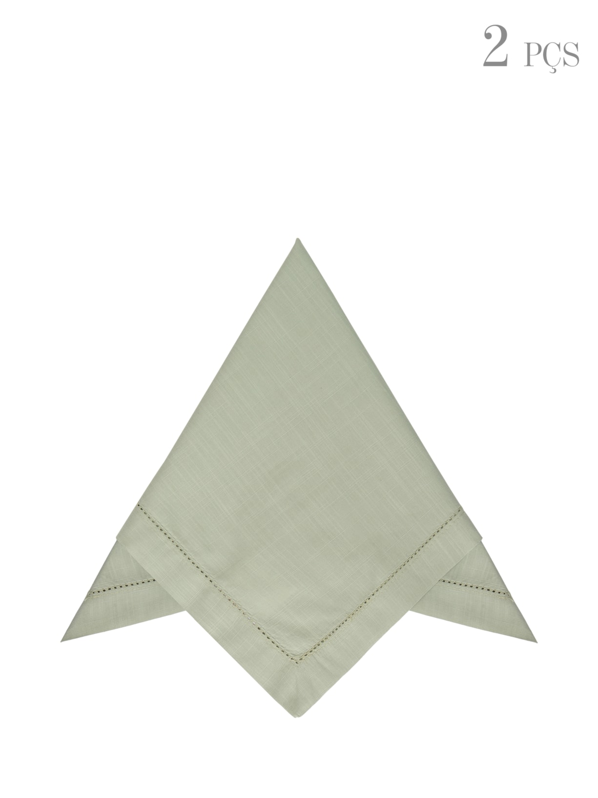 Kit 2 Guardanapos Ponto Ajour - Verde