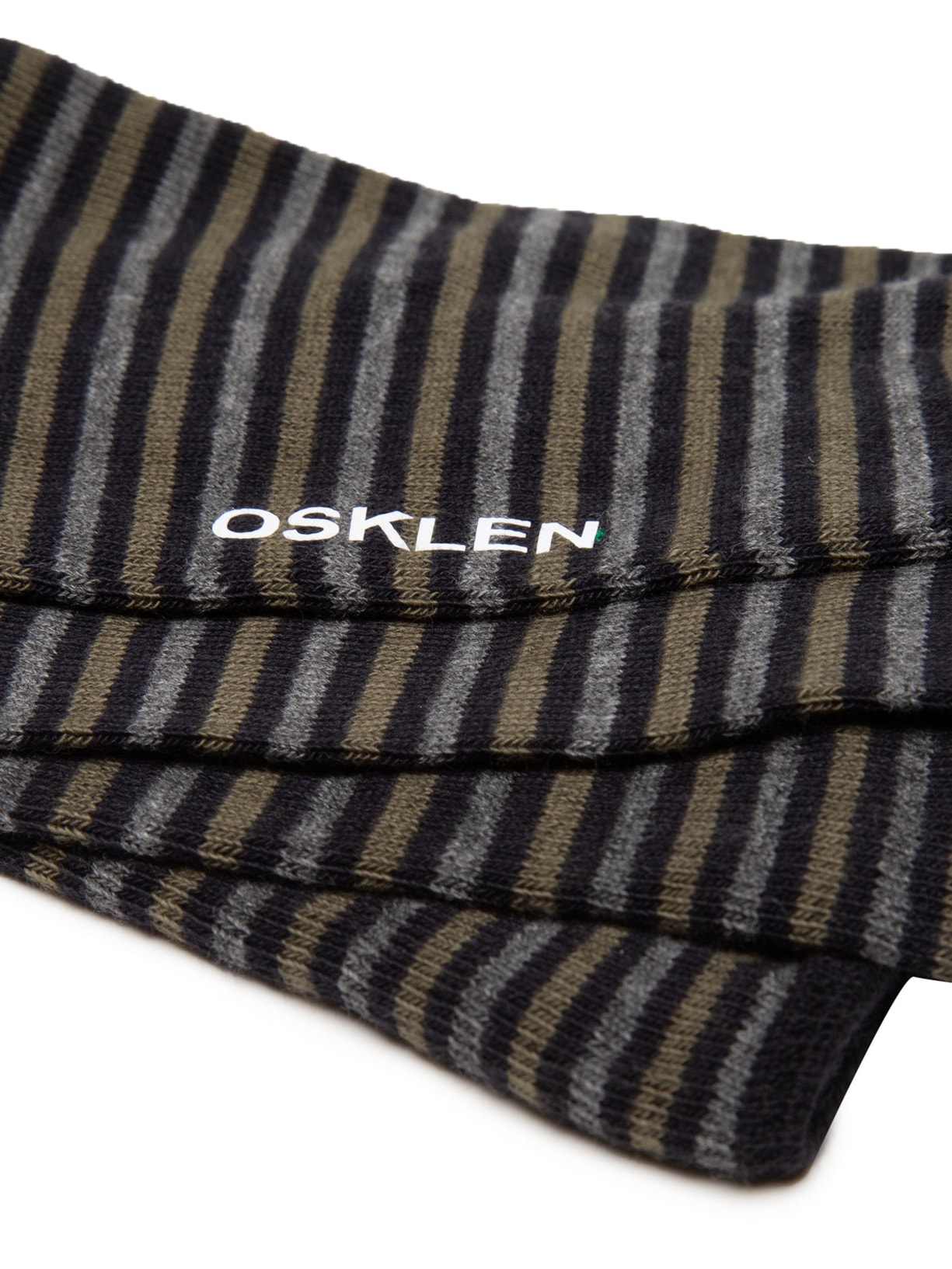 Kit 2 Meia Cano Médio Listras Finas Masculina – Preto Osklen