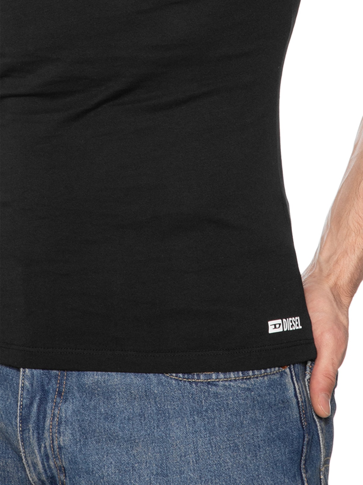 Kit 2 Regatas Masculinas Walty D-Box Preto Diesel