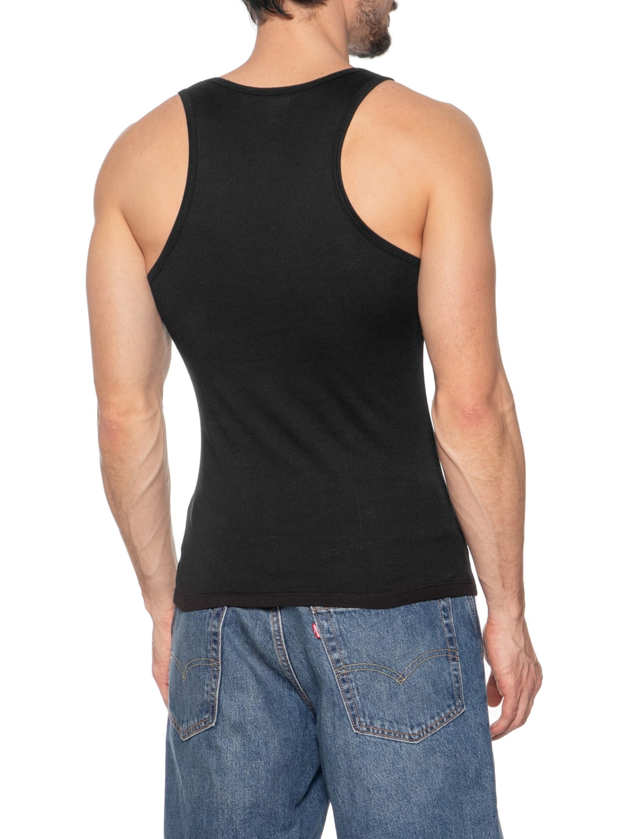 Kit 2 Regatas Masculinas Walty D-Box Preto Diesel