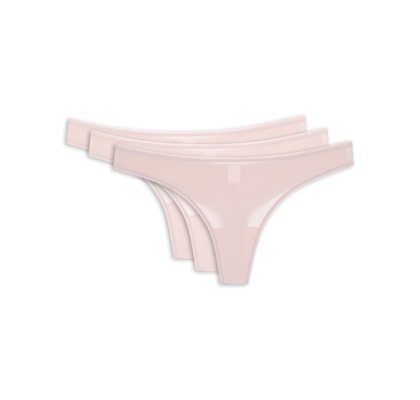 Kit 3 Calcinhas Fio Dental - Rosa