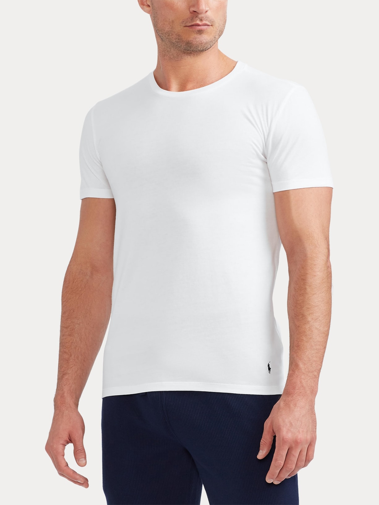 Kit 3 Camisetas Masculinas Com Logo Bordado Branco Polo Ralph Lauren