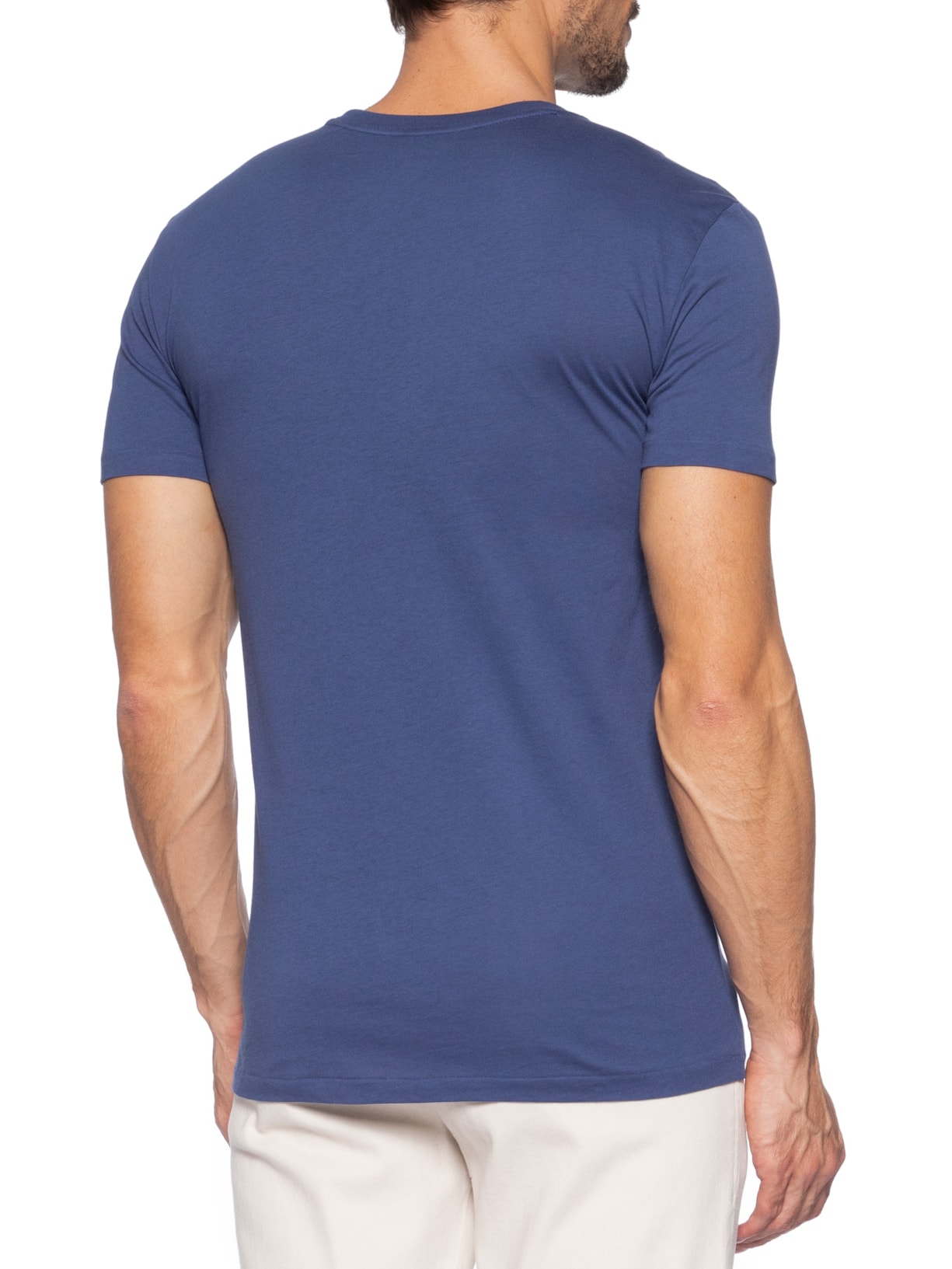 Kit 3 Camisetas Masculinas Logo Classic Azul Polo Ralph Lauren