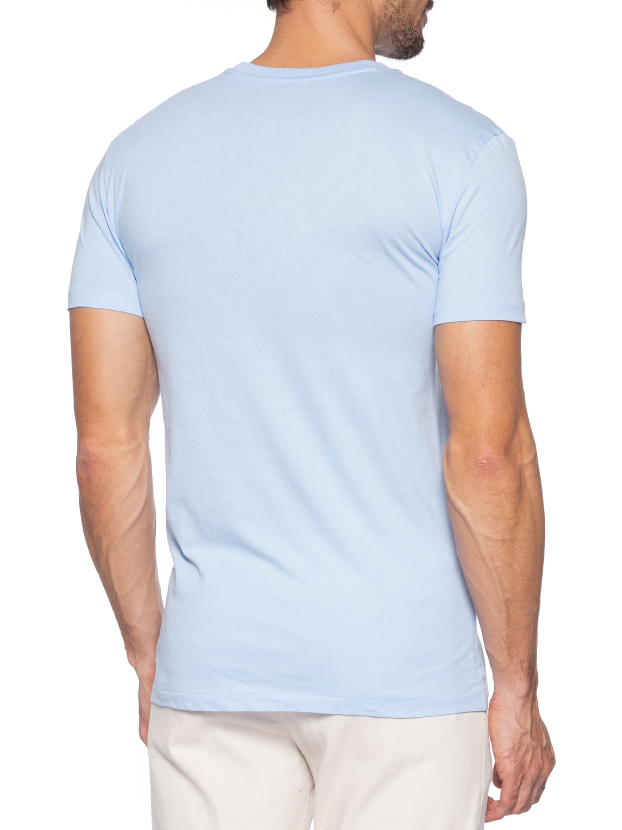 Kit 3 Camisetas Masculinas Logo Classic Azul Polo Ralph Lauren