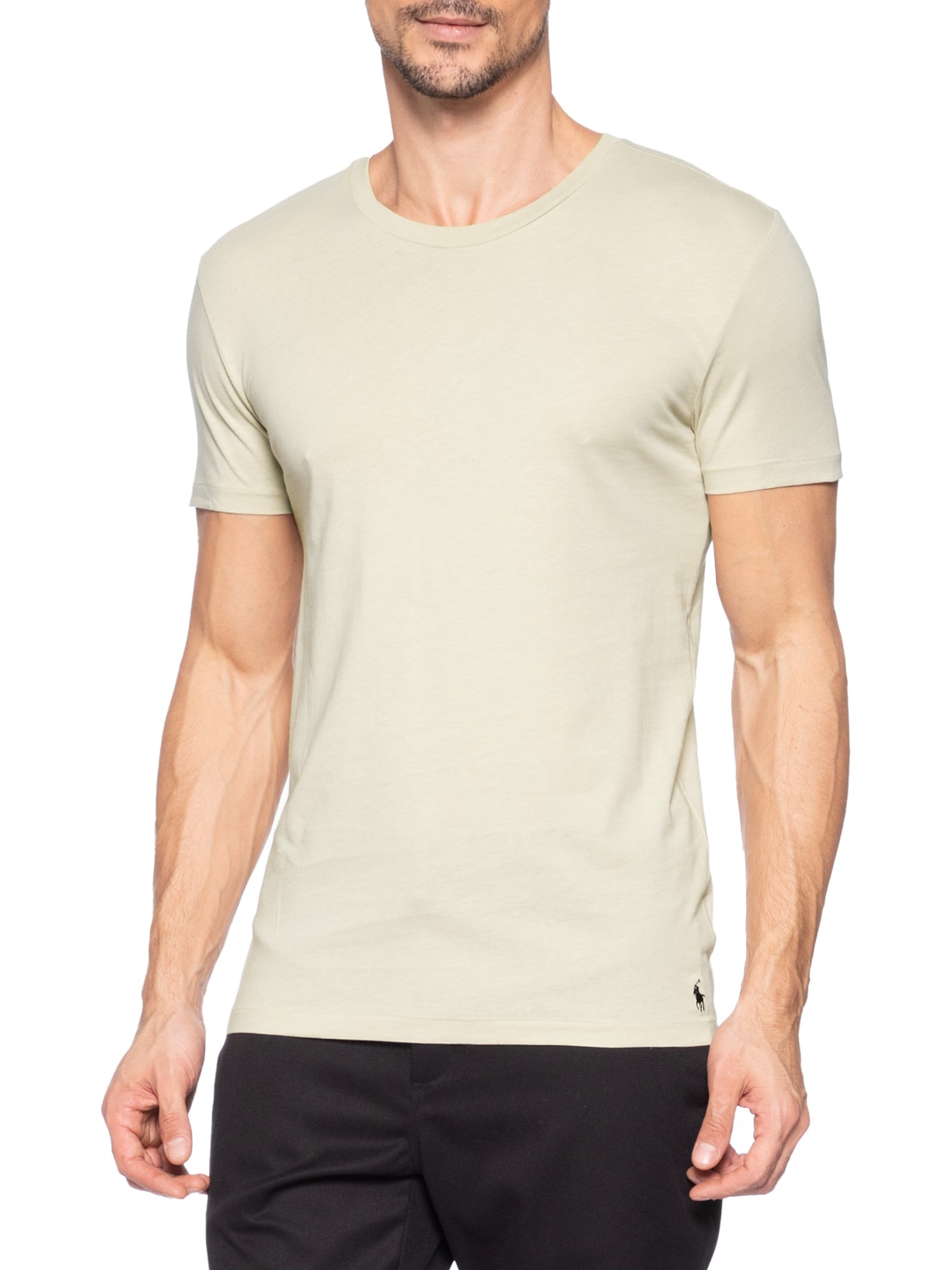 Kit 3 Camisetas Masculinas Logo Classic Cinza Polo Ralph Lauren
