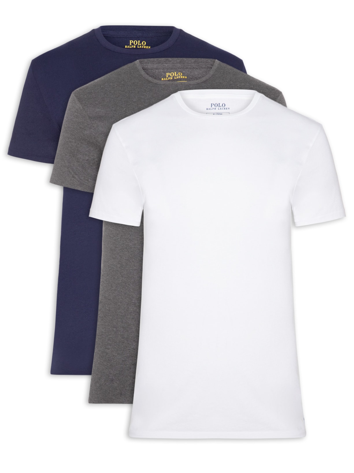 Kit 3 Camisetas Masculinas Logo Classic – Azul