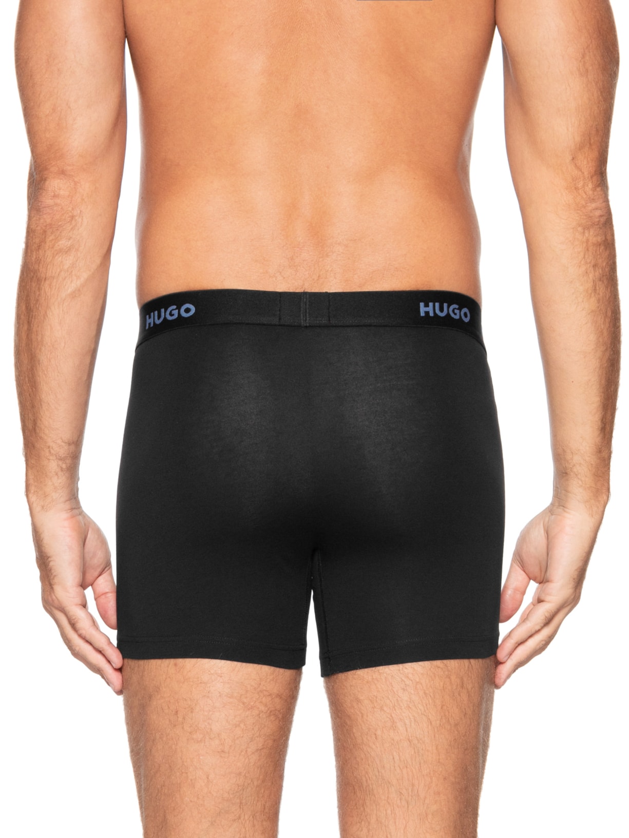Kit 3 Cuecas Boxer Brief Triple Azul Hugo