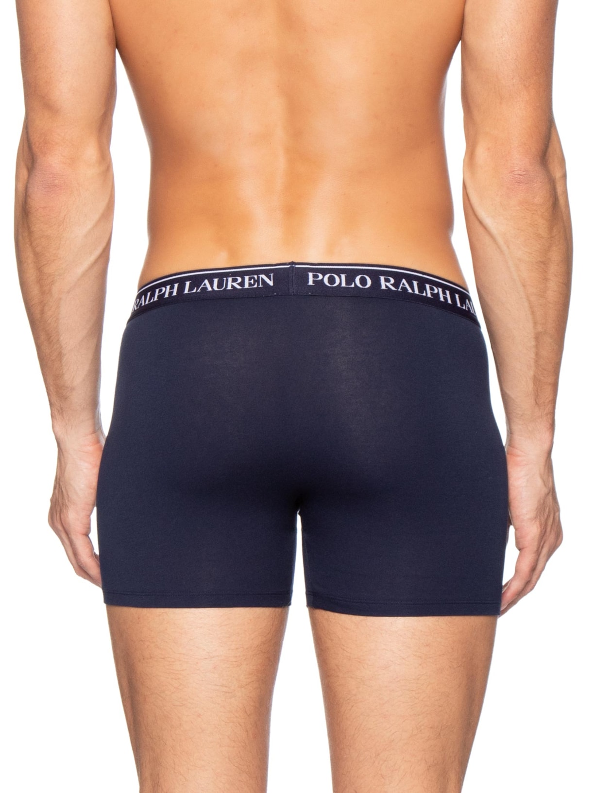 Kit 3 Cuecas Boxer Brief – Azul Polo Ralph Lauren