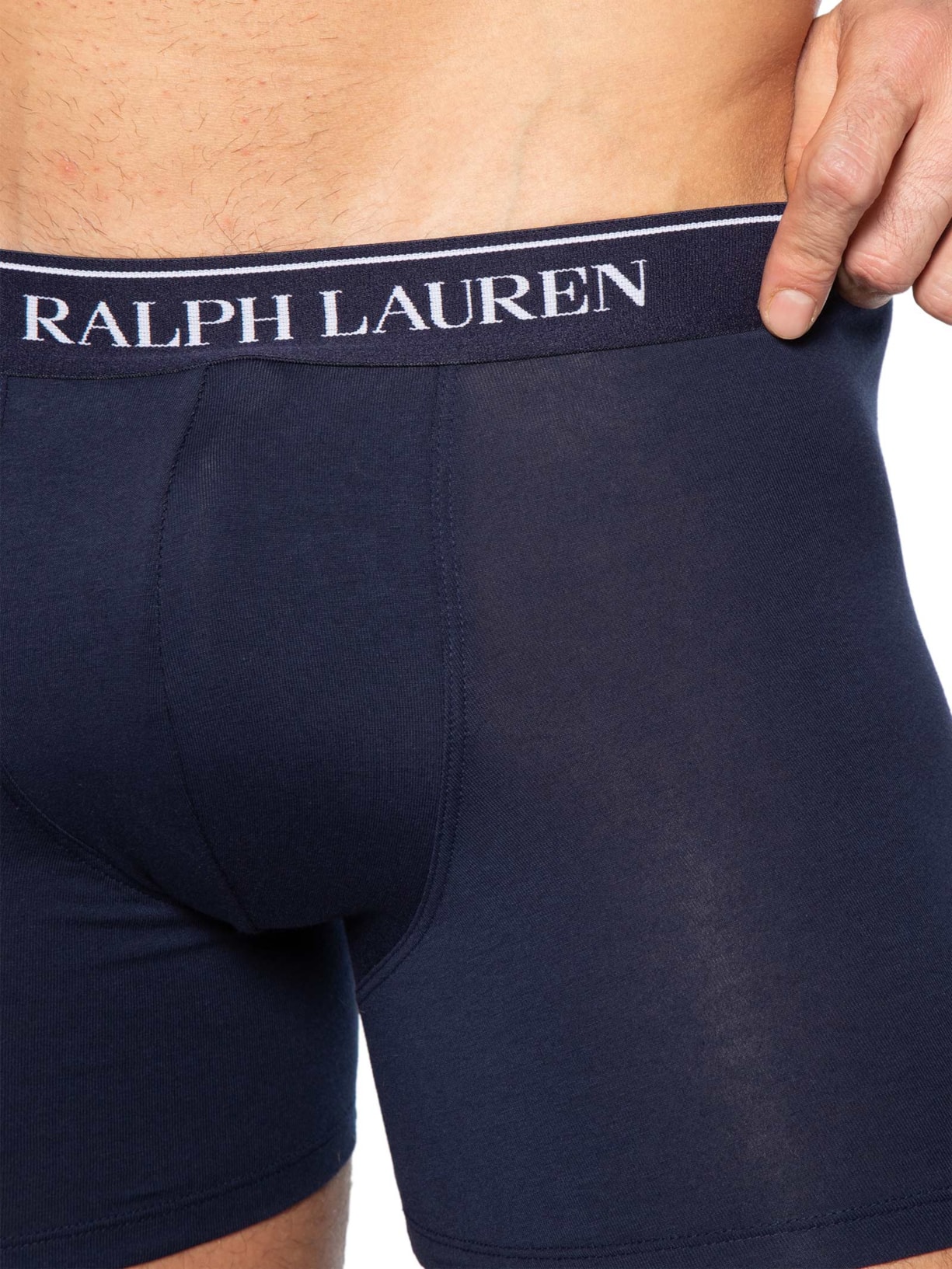 Kit 3 Cuecas Boxer Brief – Azul Polo Ralph Lauren