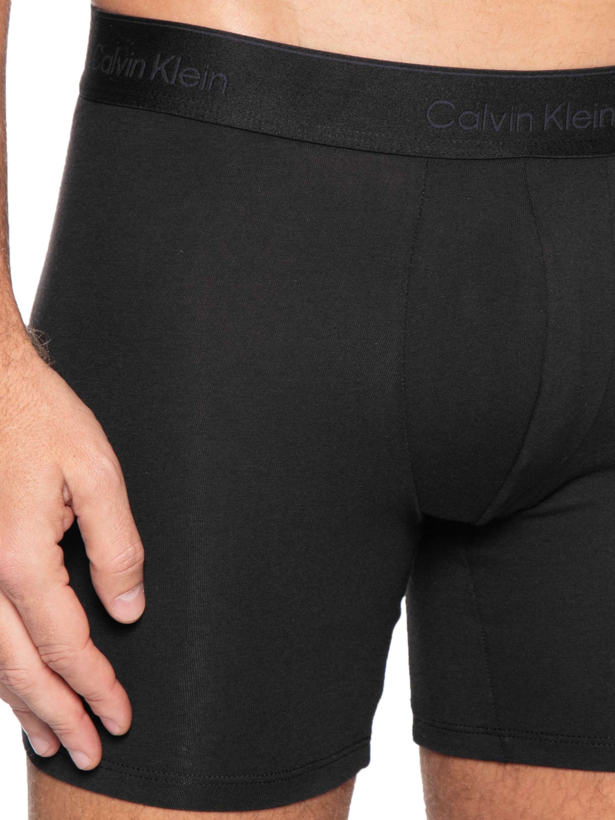 Kit 3 Cuecas Boxer Icon Cotton Strech Cinza Calvin Klein Underwear