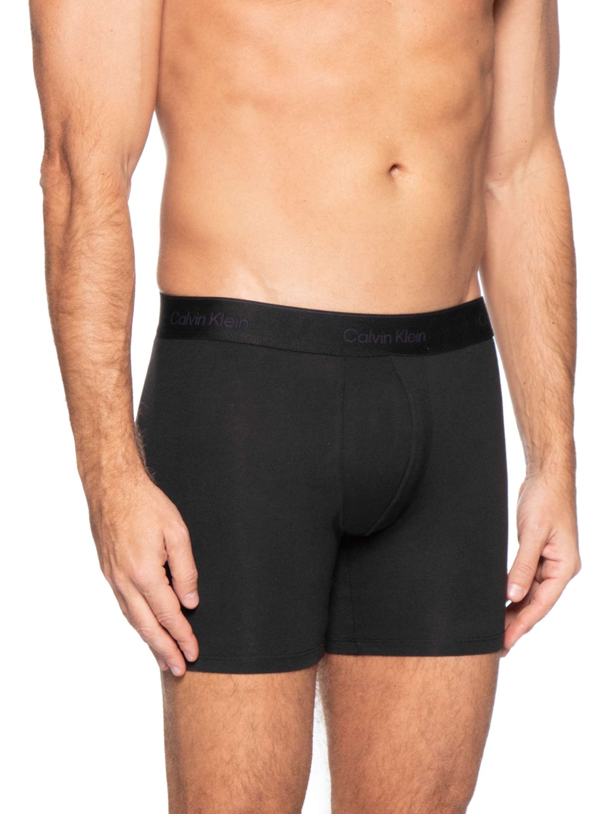 Kit 3 Cuecas Boxer Icon Cotton Strech – Cinza Calvin Klein Underwear