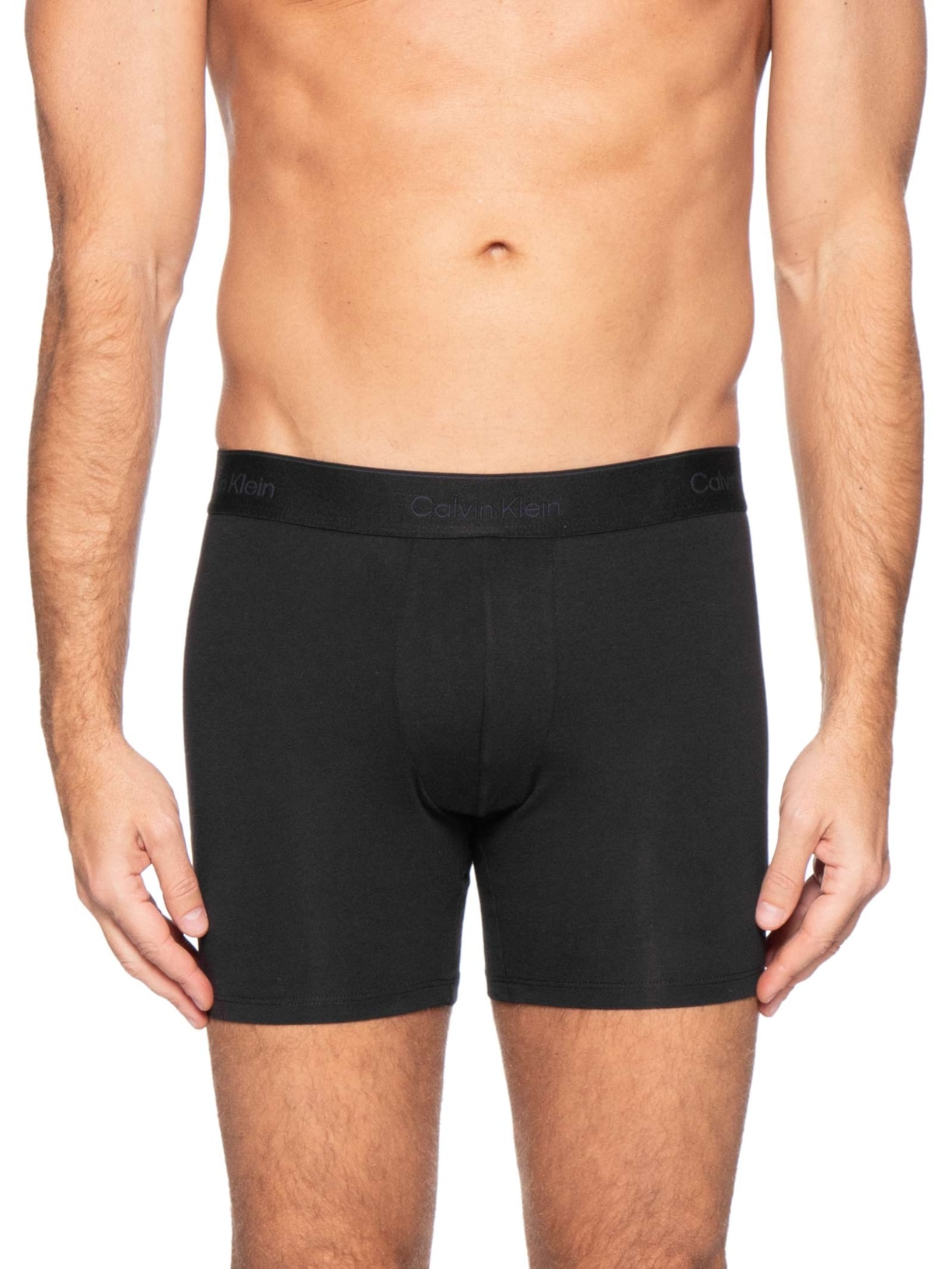 Kit 3 Cuecas Boxer Icon Cotton Strech – Cinza Calvin Klein Underwear