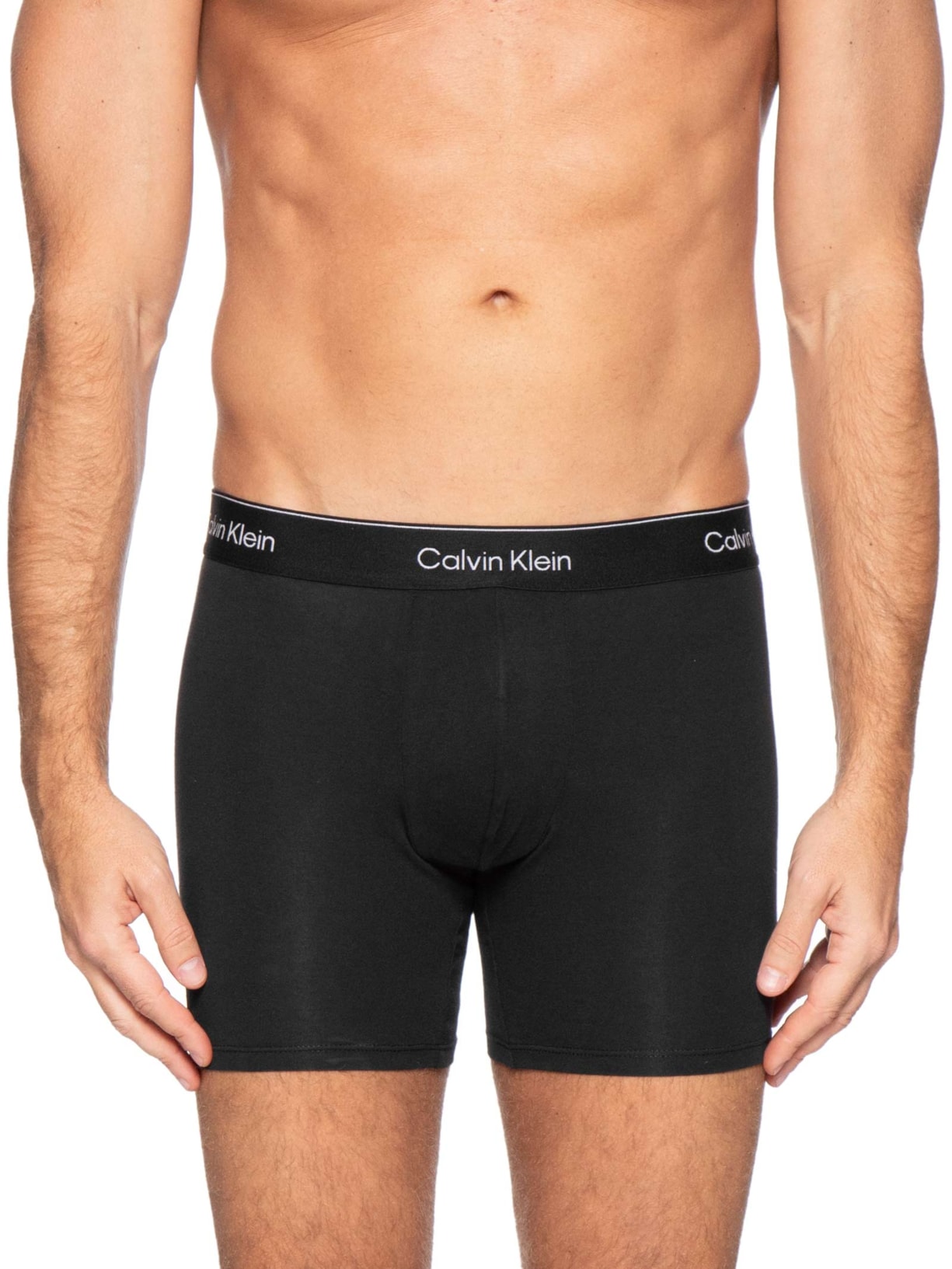 Kit 3 Cuecas Boxer Icon Cotton Strech – Cinza Calvin Klein Underwear
