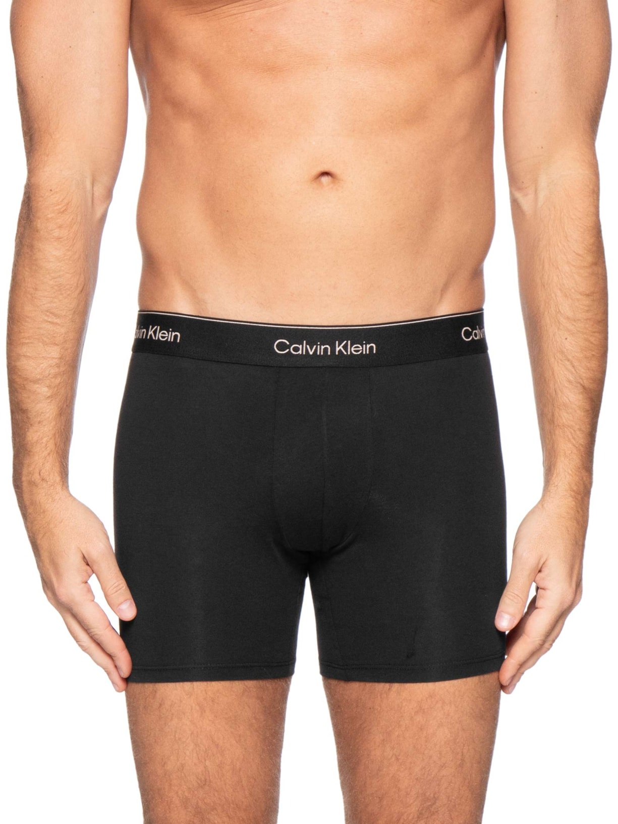 Kit 3 Cuecas Boxer Icon Cotton Strech – Cinza Calvin Klein Underwear