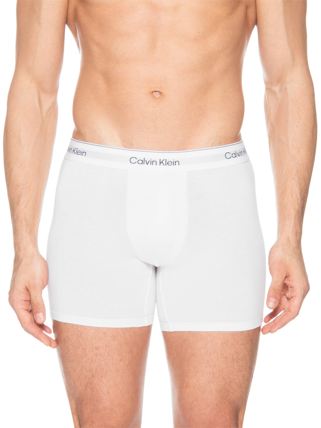 Kit 3 Cuecas Boxer Icon Cotton Stretch Preto Calvin Klein Underwear