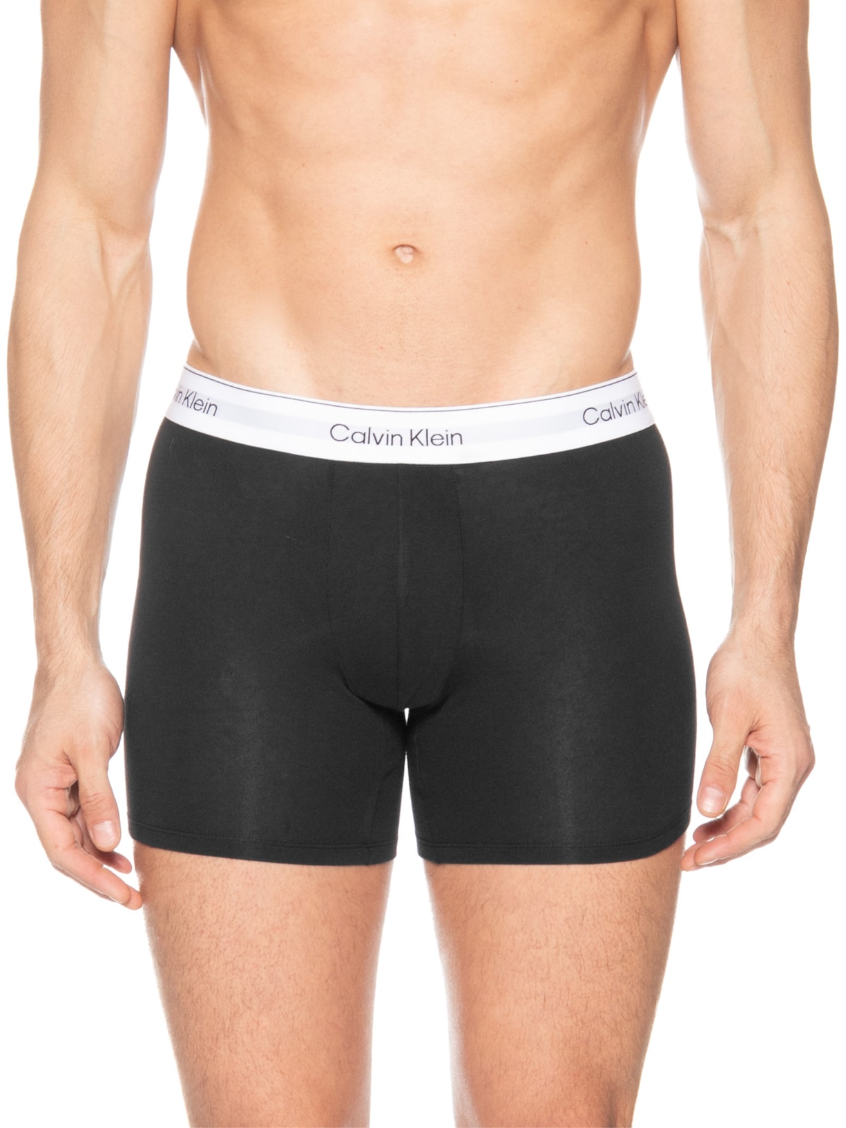 Kit 3 Cuecas Boxer Icon Cotton Stretch – Preto Calvin Klein Underwear