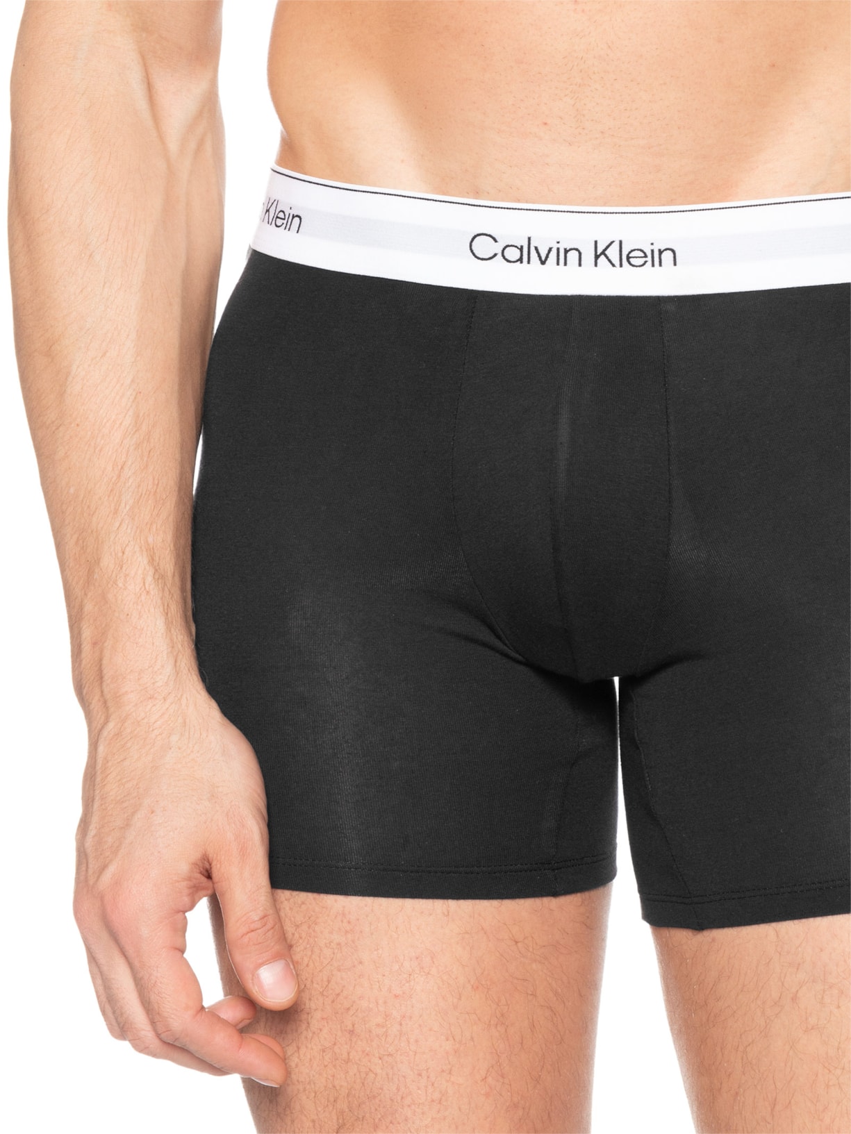 Kit 3 Cuecas Boxer Icon Cotton Stretch – Preto Calvin Klein Underwear