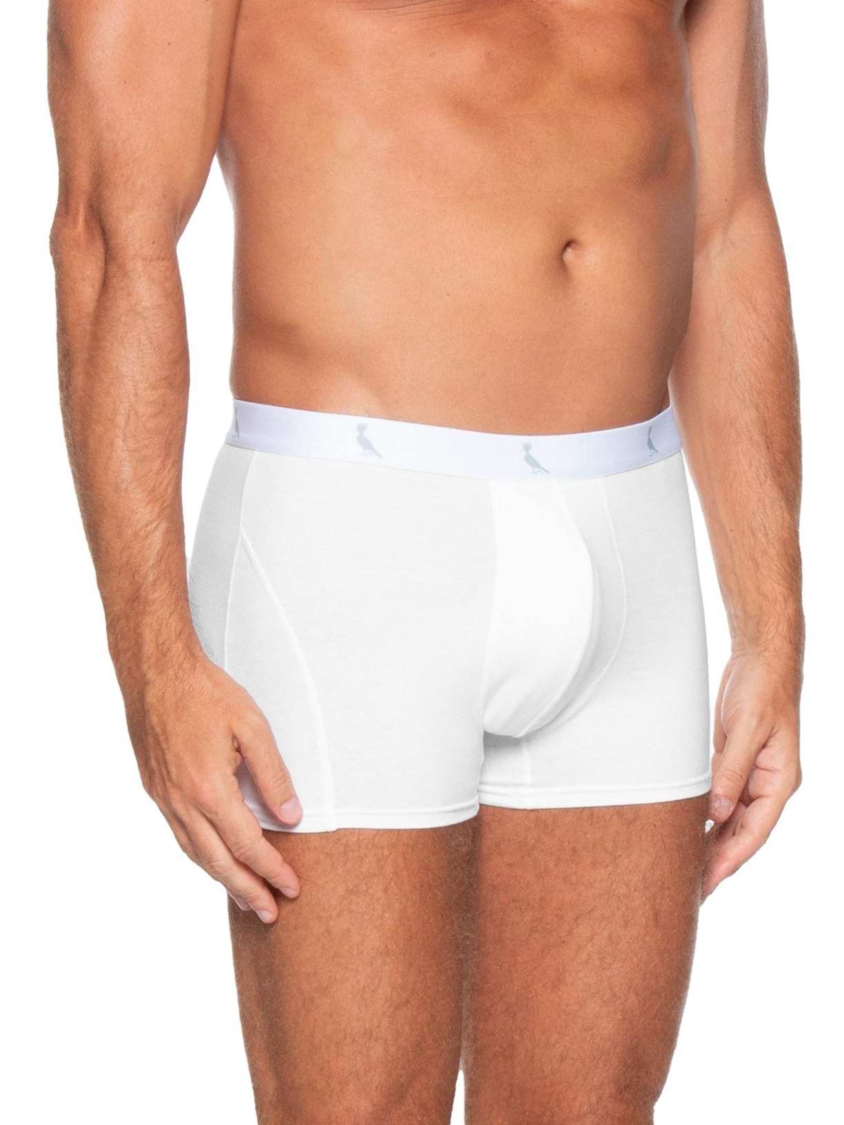 Kit 3 Cuecas Boxer Reserva Algodão Branco Reserva