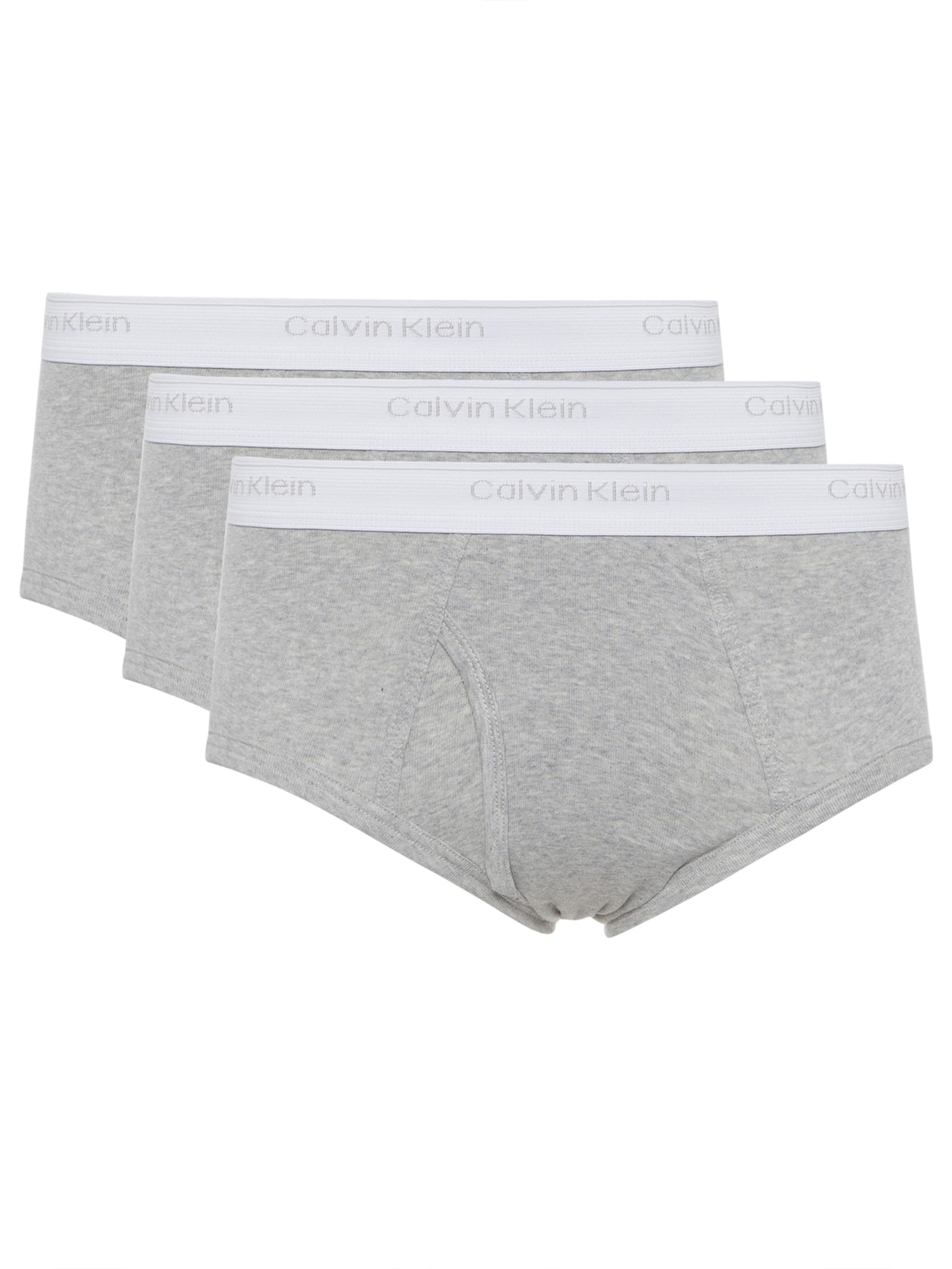 Kit 3 Cuecas Brief Cinza Calvin Klein Underwear