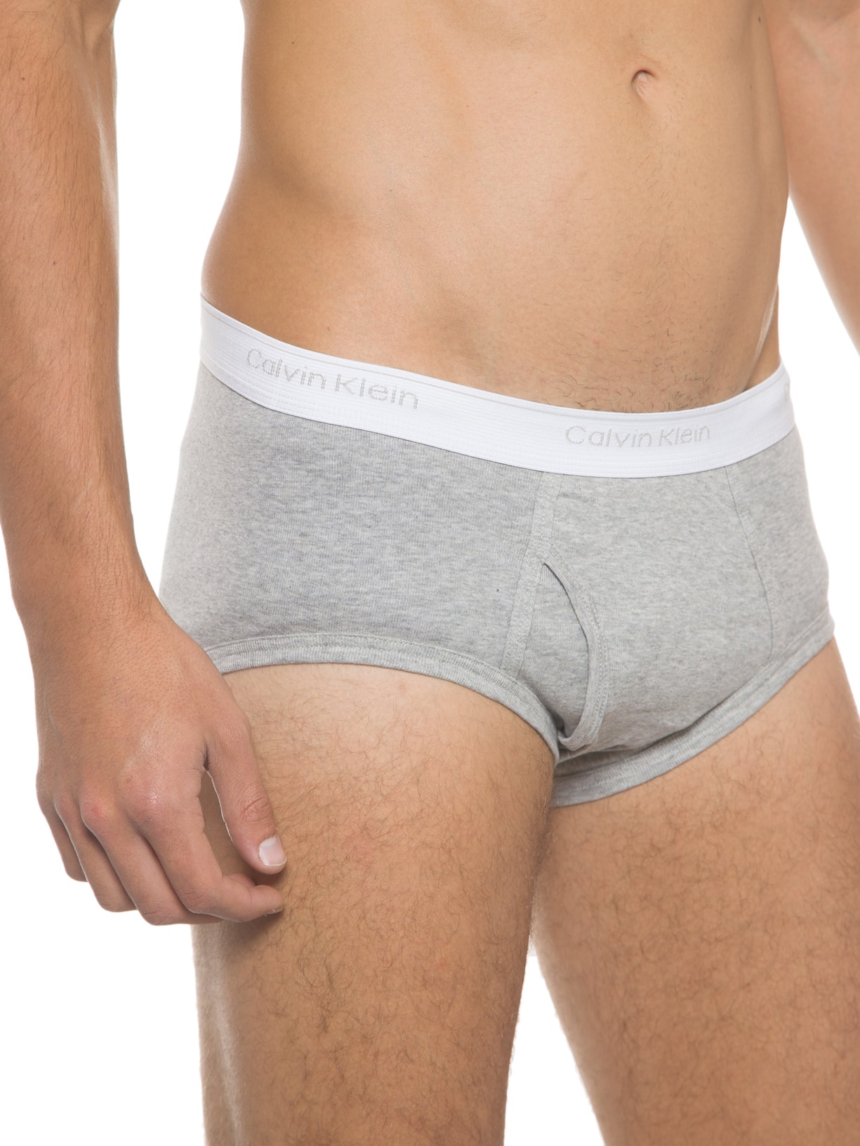 Kit 3 Cuecas Brief Cinza Calvin Klein Underwear
