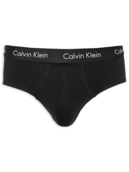 Kit 3 Cuecas Brief - Preto