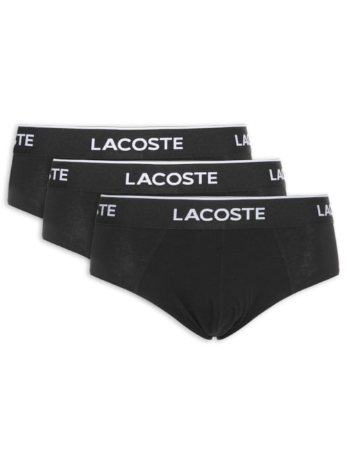 Kit 3 Cuecas Briefs Stretch - Preto