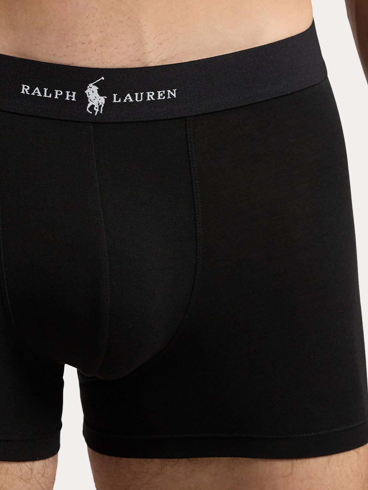 Kit 3 Cuecas Classic Trunk Minimal Logo Preto Polo Ralph Lauren Polo Ralph Lauren