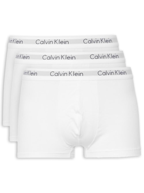 Kit 3 Cuecas Low Rise Trunk - Branco