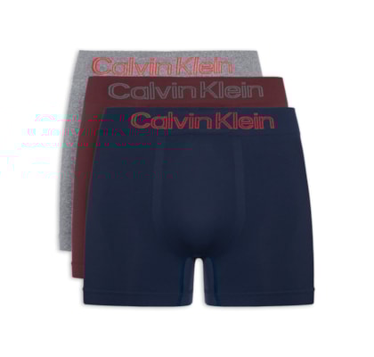 Kit 3 Cuecas Low Rise Trunk Seamless Micro - Vermelho