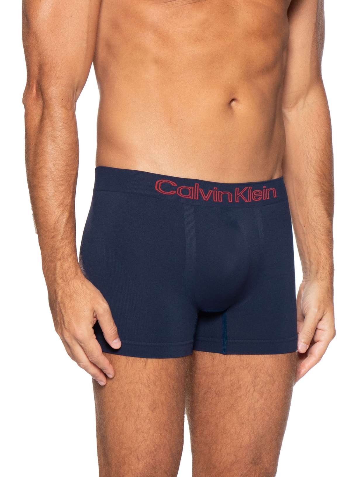 Kit 3 Cuecas Low Rise Trunk Seamless Micro Vermelho Calvin Klein Underwear