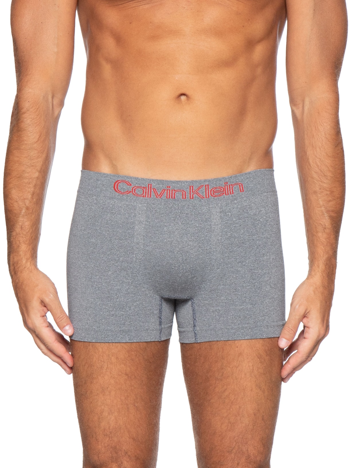 Kit 3 Cuecas Low Rise Trunk Seamless Micro Vermelho Calvin Klein Underwear