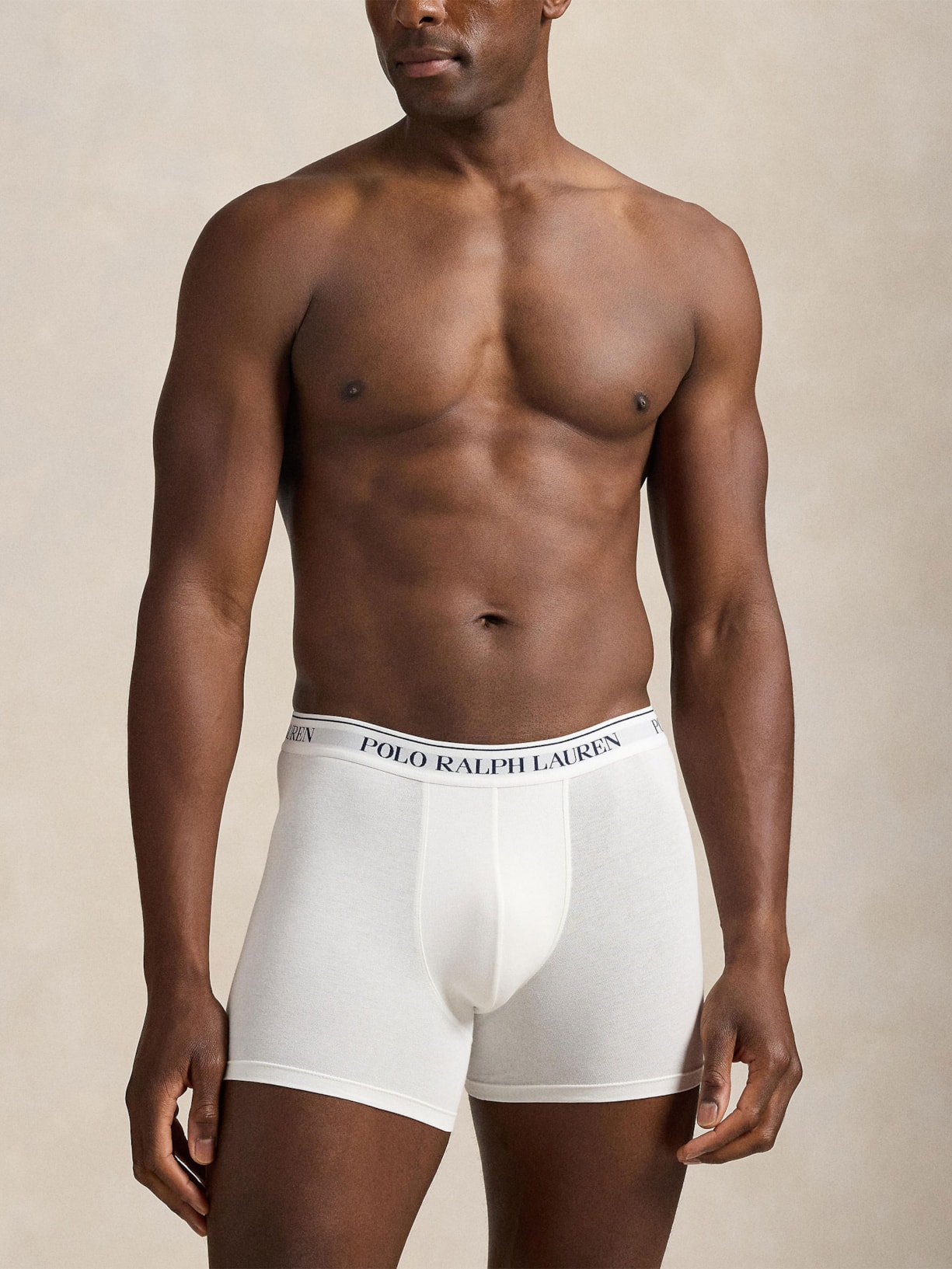 Kit 3 Cuecas Masculinas Boxer Brief Branco Polo Ralph Lauren