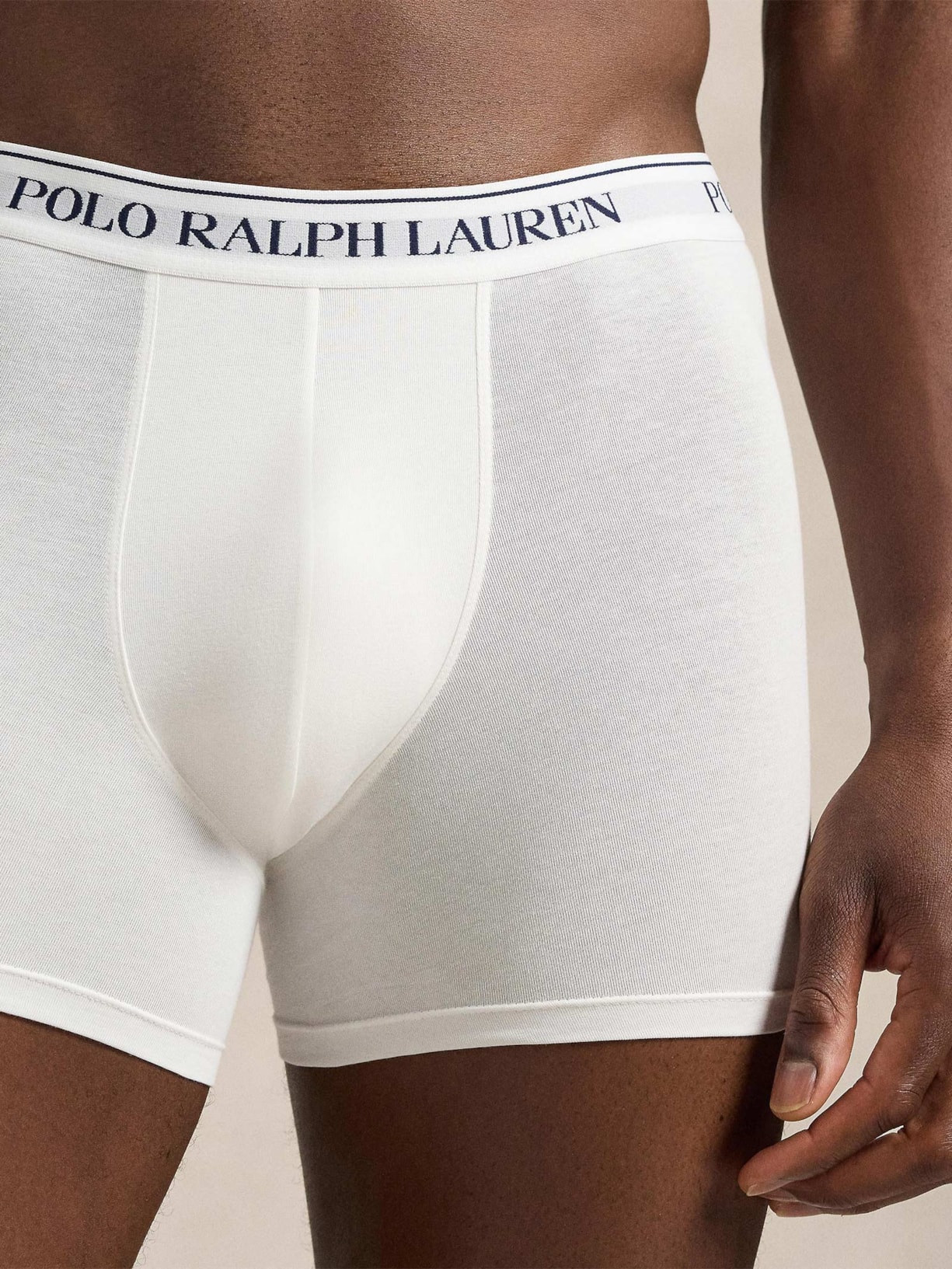 Kit 3 Cuecas Masculinas Boxer Brief Branco Polo Ralph Lauren
