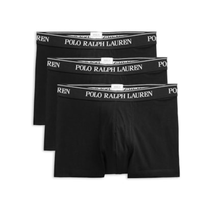 Kit 3 Cuecas Masculinas Boxer Brief - Preto
