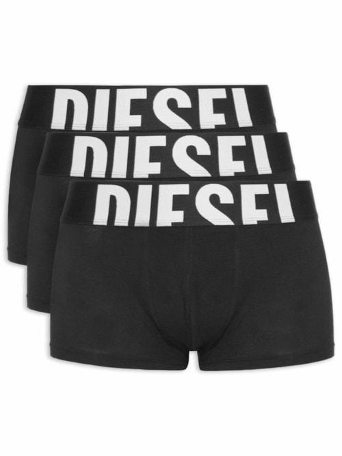 Kit 3 Cuecas Masculinas Boxer Damien - Preto