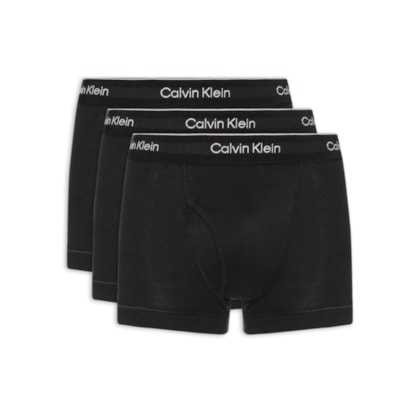 Kit 3 Cuecas Masculinas Brief Em Ribana De Algodão - Preto