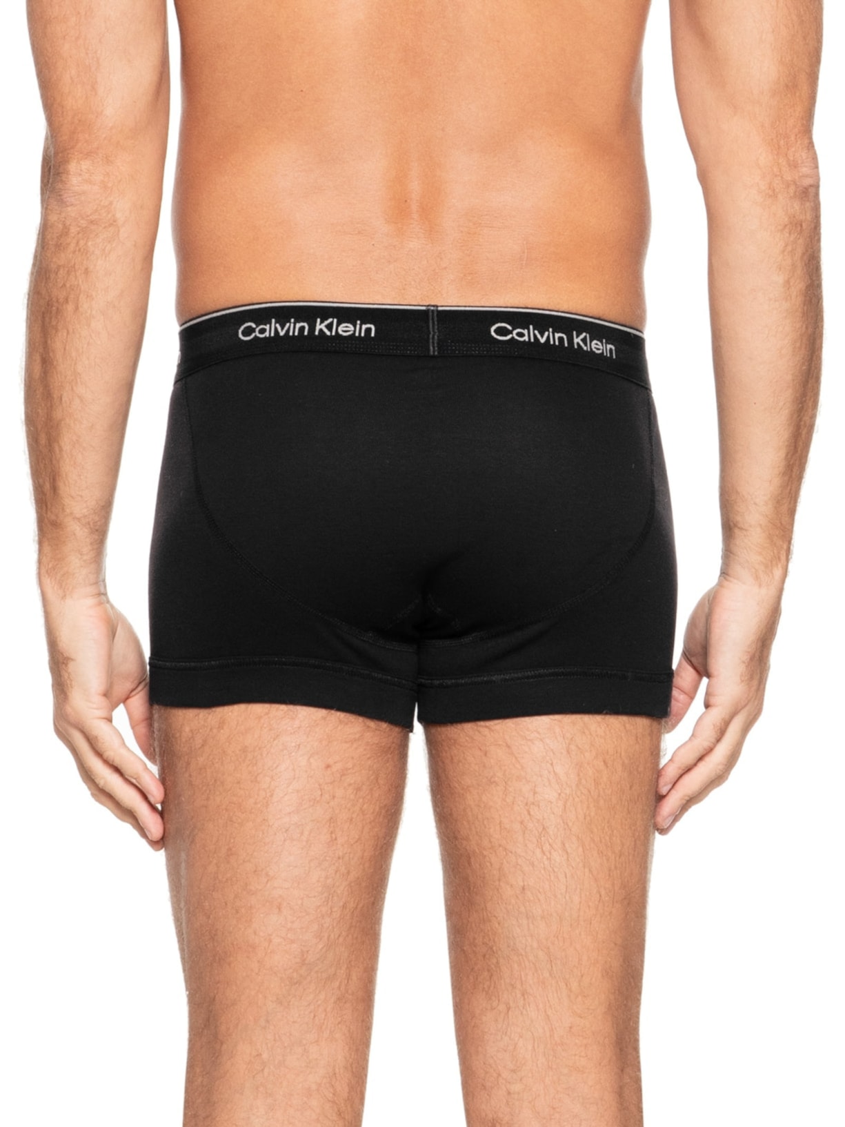 Kit 3 Cuecas Masculinas Brief Em Ribana De Algodão Preto Calvin Klein Underwear