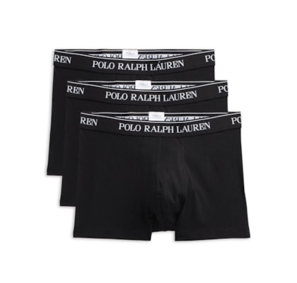 Kit 3 Cuecas Masculinas Classic Trunk - Preto