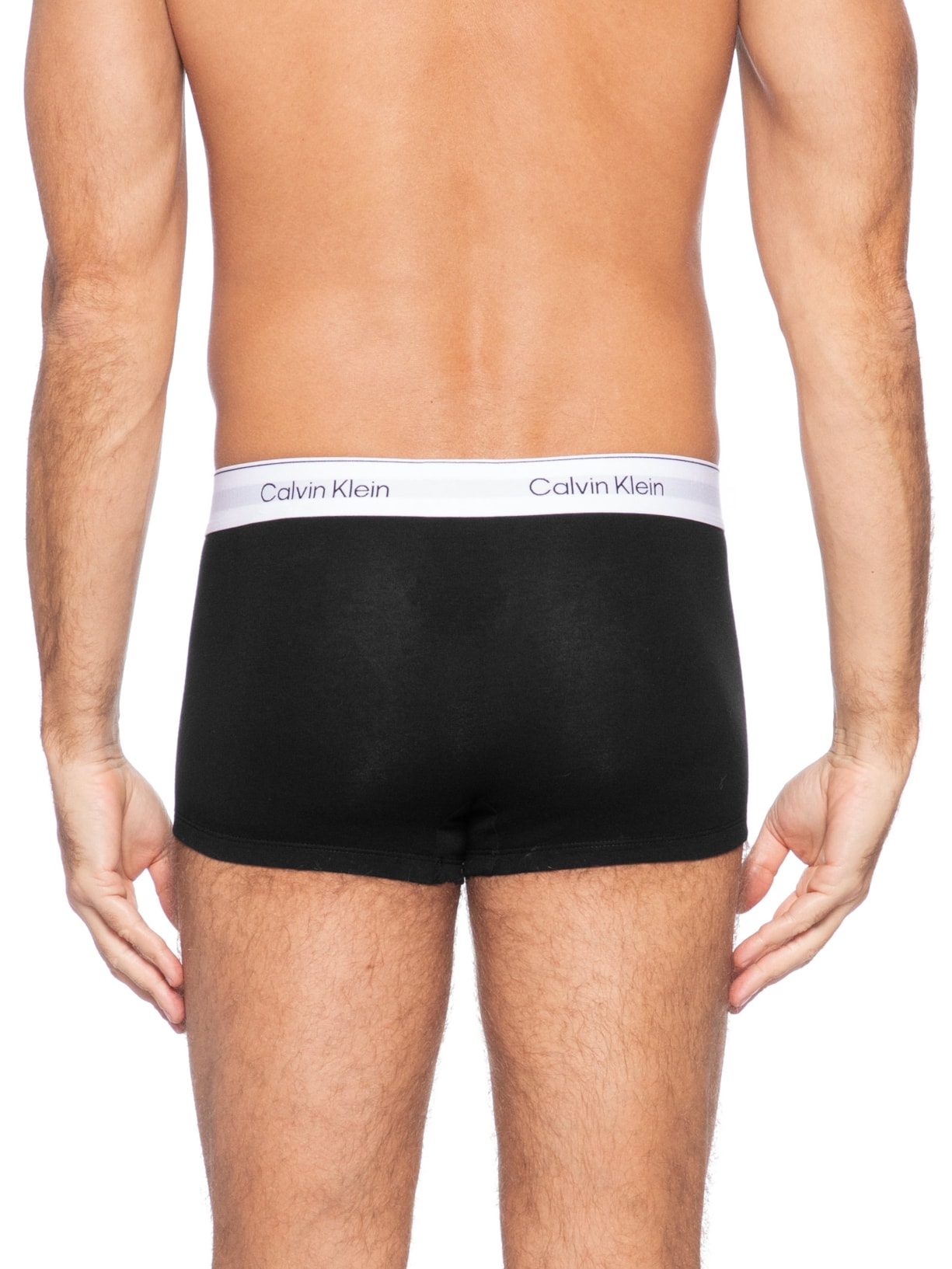 Kit 3 Cuecas Masculinas Low Rise Trunk Icon Cotton Cinza Calvin Klein Underwear