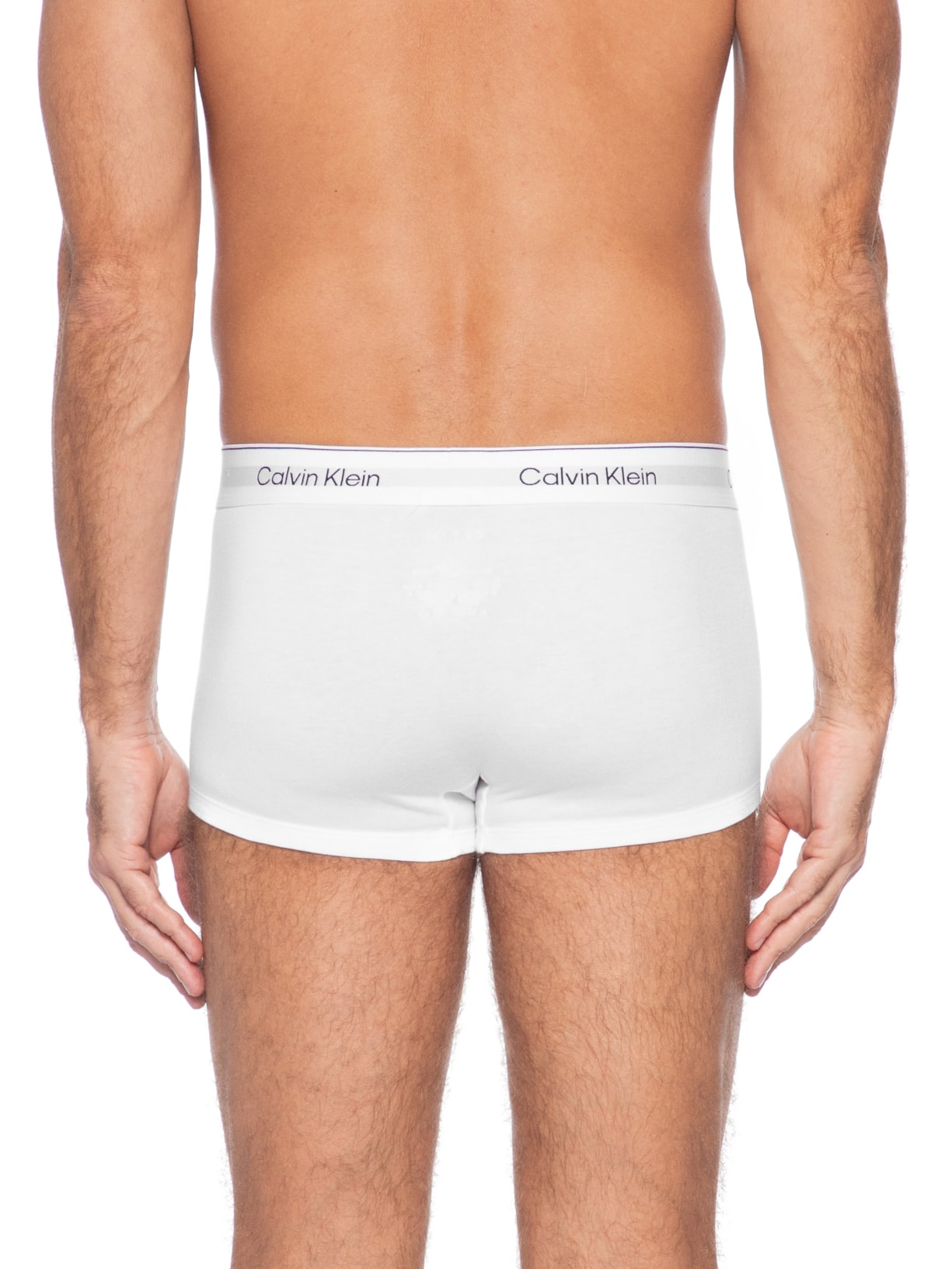 Kit 3 Cuecas Masculinas Low Rise Trunk Icon Cotton Cinza Calvin Klein Underwear