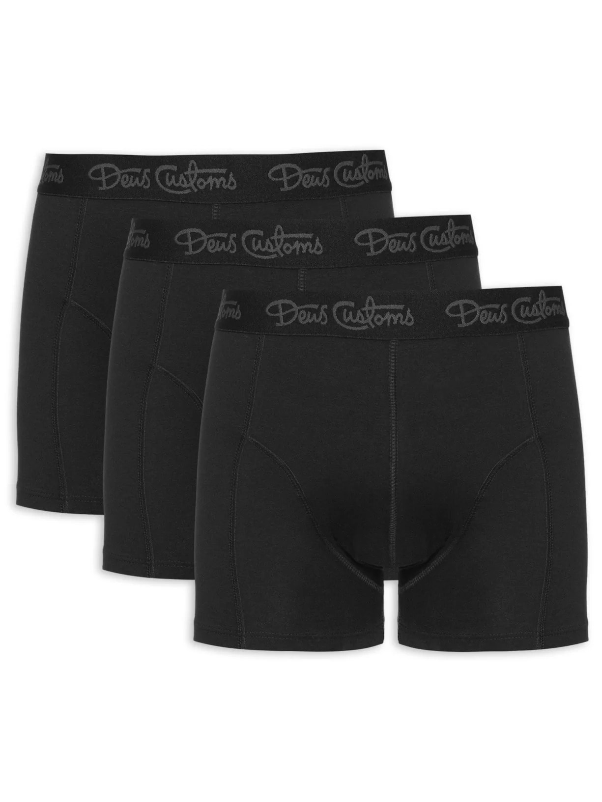 Kit 3 Cuecas Mid Rise - Preto
