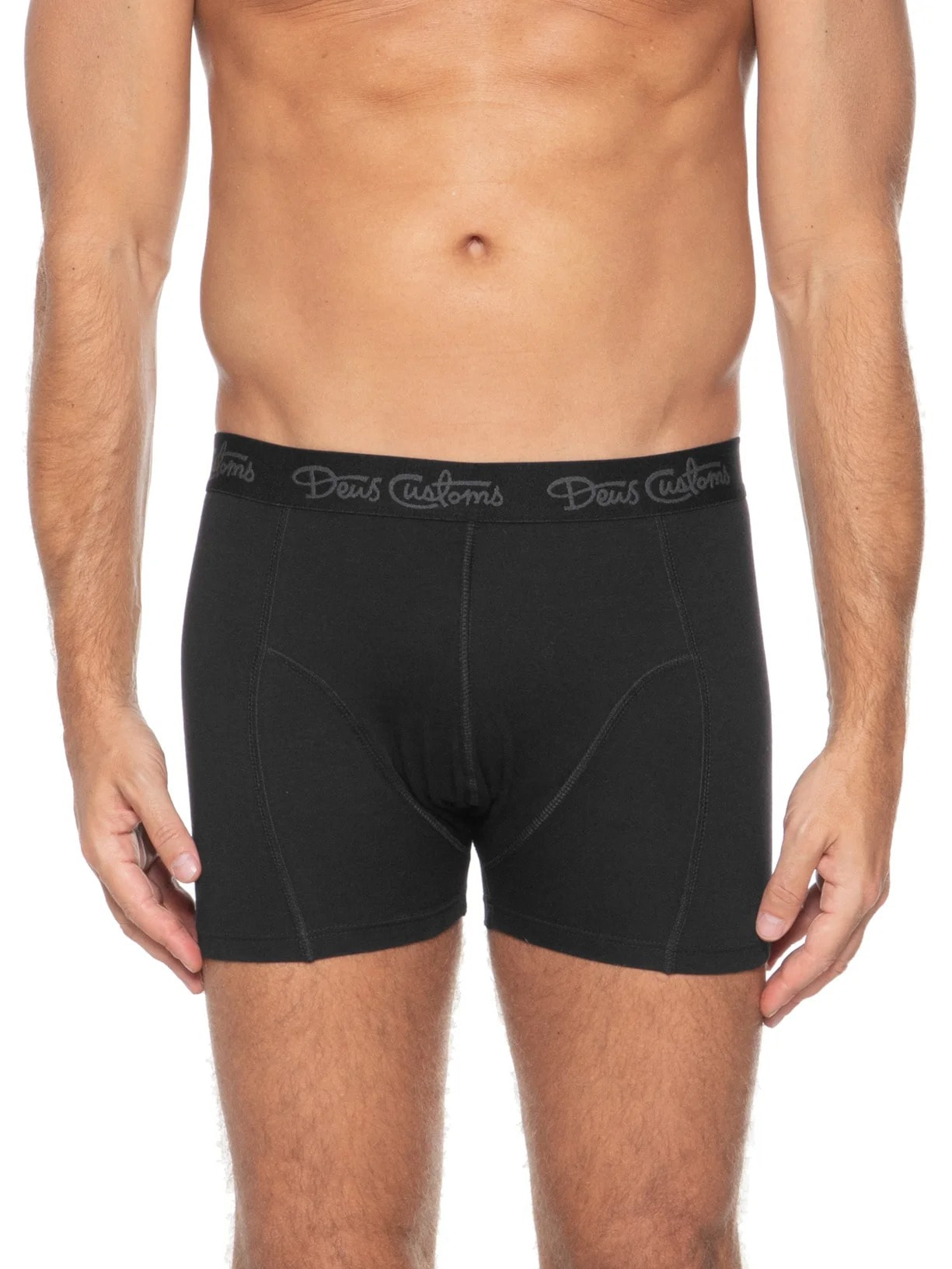 Kit 3 Cuecas Mid Rise Preto Deus Ex Machina