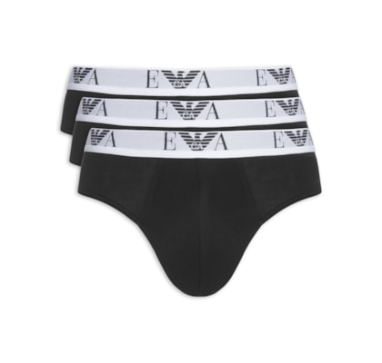 Kit 3 Cuecas Slip Bottom 3 Peças - Preto