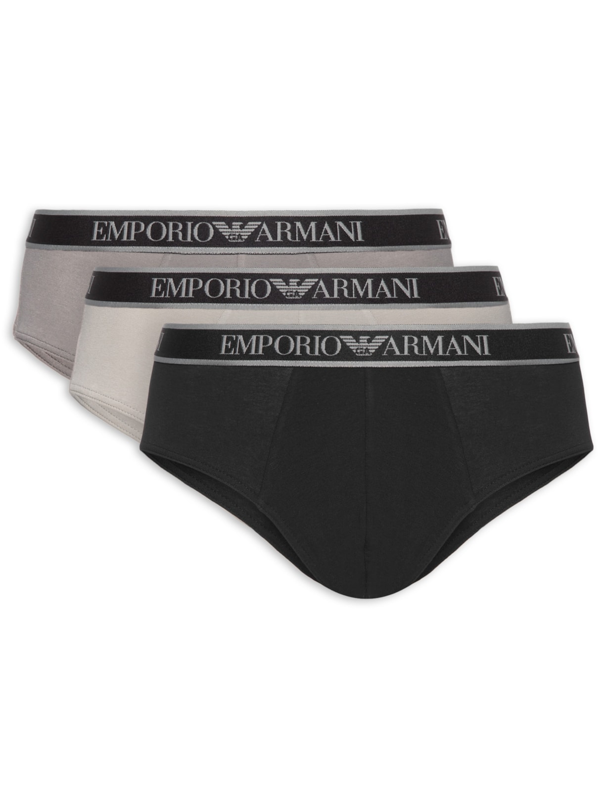 Kit 3 Cuecas Slip Bottom – Preto