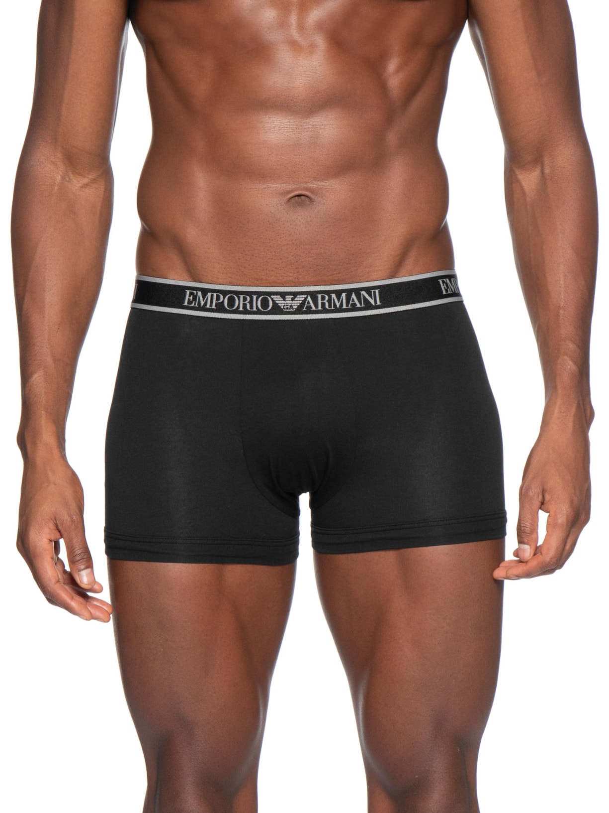 Kit 3 Cuecas Trunk Bottom Masculina Preto Emporio Armani Bodywear